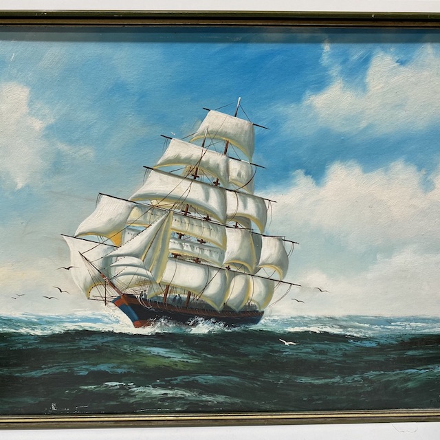 ARTWORK, Landscape (Large) - Ship at Sea 120cmW